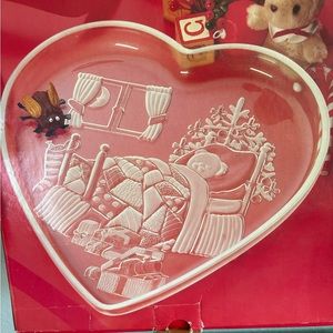 Mikasa Christmas dream heart serving tray new in the box
